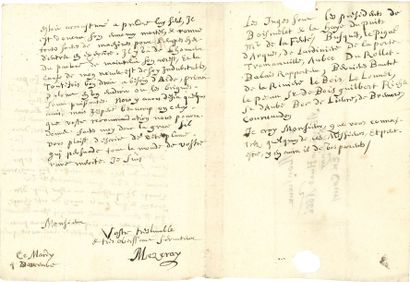 MÉZERAY François-Eudes de (1610-1683) historien; élu en remplacement de Voiture,...