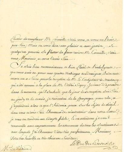NIVERNOIS Louis Mancini- Mazarini, duc de (1716-1798) poète et traducteur, diplomate...