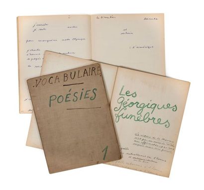 COCTEAU Jean MANUSCRIT autographe, Le Cap de Bonne Espérance et Poésies, [1915-1917];...