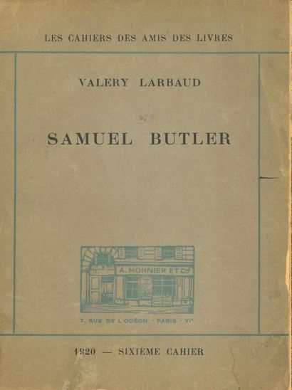 LARBAUD Valéry (1881-1957) Samuel ButlerConference
 held on November 3, 1920 at the...