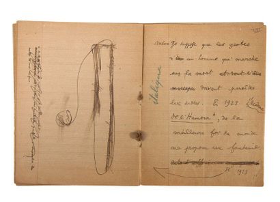 COCTEAU Jean MANUSCRIT autographe signé «Jean Cocteau», Préface à Le Rappel à l'ordre,...