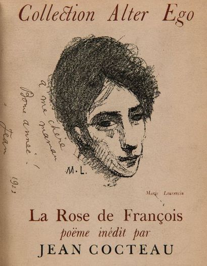 COCTEAU Jean La Rose de François, unpublished poem (Paris, Typographie et
Imprimerie...