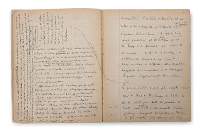 COCTEAU Jean Autograph MANUSCRIT,[La Jeunesse et le Scandale, 1925]; 76 pages of...