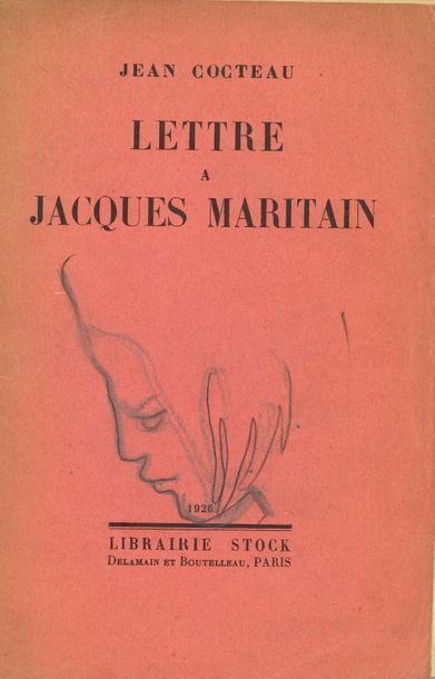 COCTEAU Jean Letter to Jacques Maritain (Paris, Librairie Stock, Delamain et Boutelleau,...