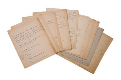 COCTEAU Jean Autograph MANUSCRIT,[The Infernal Machine], 1932; 90 sheets in-fol....