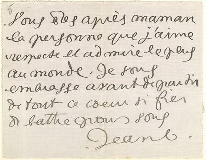 COCTEAU Jean 57 L.A.S. et cartes postales, et 9 télégrammes, [1910- 1937], à Marie...