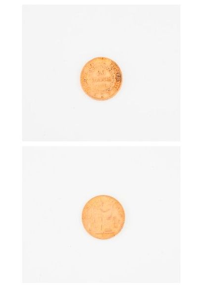 null FRANCE 

Pièce de 20 francs or, IIIème république, 1878 Paris. 

Poids : 6,4...