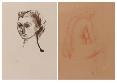 Jean lÉon (1893-1985) 

Nu féminin. 

Sanguine. 

Cachet de l'artiste en bas à gauche....