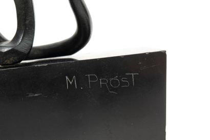 Maurice PROST (1894-1967) Panthère marchant, 1928. Epreuve en bronze repatinée à...