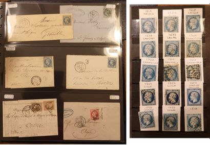 FRANCE Emissions 1849 / 1940 

Collection of cancelled stamps including N°2, 5, (9x2),...