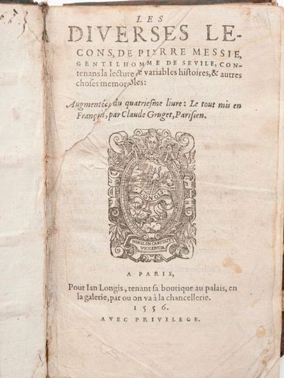 null The various lessons of Pierre MISSIE, Gentleman of Seville, contain the reading...