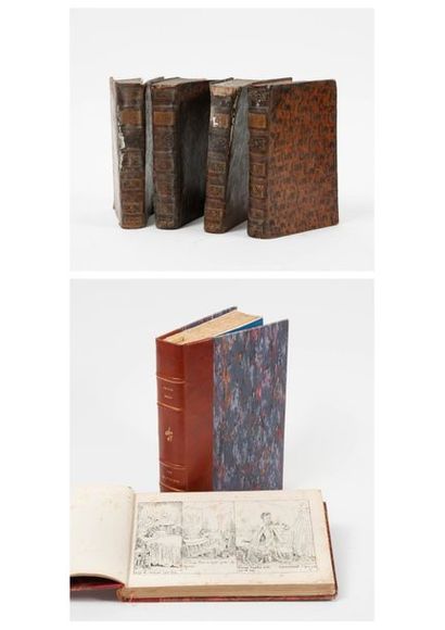 null Lot de six volumes :

- RIGOLEY de JUVIGNY

Oeuvres complètes d'Alexis PIRON.

Neufchatel,...