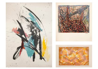 Jean MIOTTE (1926-2016) 

Lithographie en couleurs.

Signée en bas à droite.

E.A....