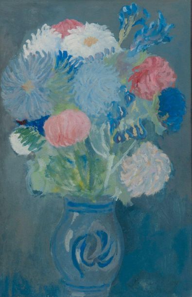 André LANSKOY (1902-1976), attribuée à ou entourage de 

Bouquet de fleurs. 

Gouache...