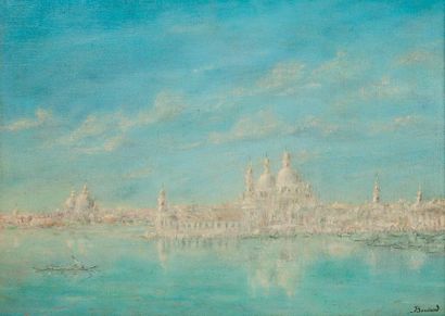 BOUVARD (XXe) 

Venise.

Huile sur toile.

Signée en bas à droite.

33 x 46 cm.