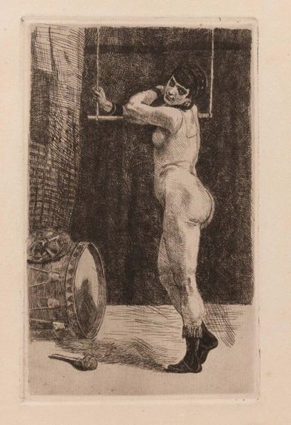 Félicien Rops (1833-1898) 
Set comprising an original drawing and 162 prints, 11...