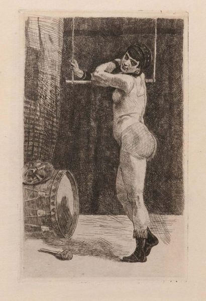 Félicien Rops (1833-1898) 
Set comprising an original drawing and 162 prints, 11...