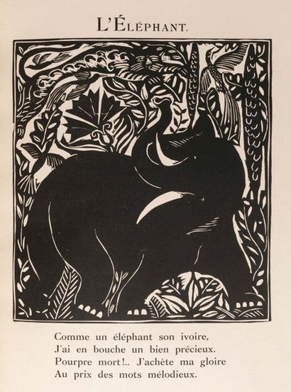 APOLLINAIRE GUILLAUME (1880- 1918) DUFY RAOUL (1877-1953) 
The Bestiary or Procession...