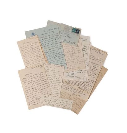 CHIRICO Giorgio de (1888-1978) 12 autograph signed letters addressed to Julien LÉVY...