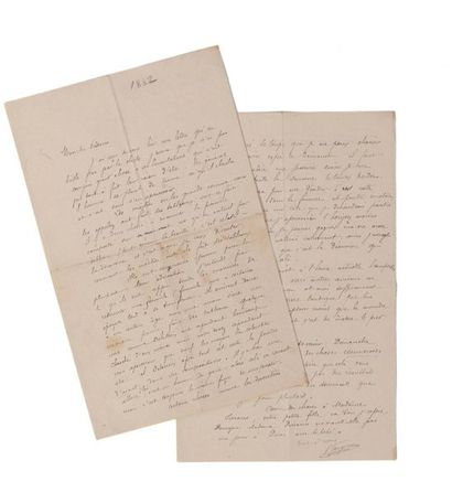 GAUGUIN Paul (1848-1903) 
Lettre autographe signée adressée à Camille PISSARRO [Paris],...