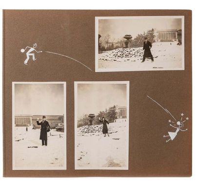 HERGÉ, (REMI GEORGES DIT) (1907-1983) 
Set of 154 photographs of
HERGÉ and his wife...