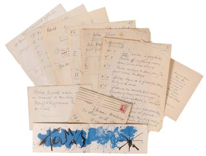 MIRO Joan (1893-1983) 
Correspondance autographe signée adressée à Thomas et
Diane...