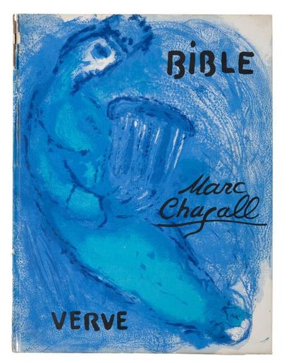 Marc CHAGALL (1887-1985) 
Autoportrait avec un ange et l'Ange tenant les Tables de...