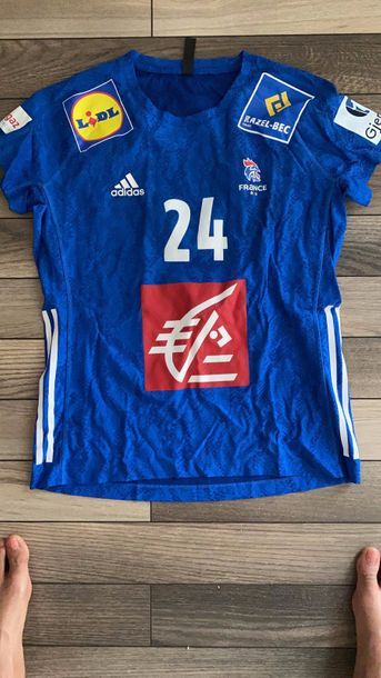 EDWIGE Beatrice (handball) maillot de l’équipe de France porté dédicacé