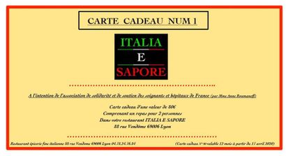 RESTAURANT ITALIA E SAPORE (LYON) Le restaurant ITALIA E SAPORE offre 1 repas d'une...