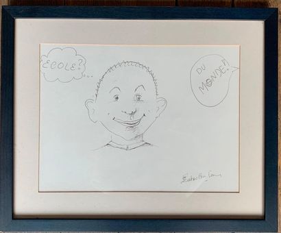Zabou Breitman Tableau réalisé (et signé) par Zabou Breitman, dessiné dans le cadre...