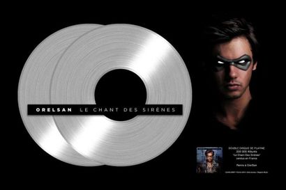 ORELSAN 
Double disque de platine remis à l'artiste Orelsan pour l'album "le chant...