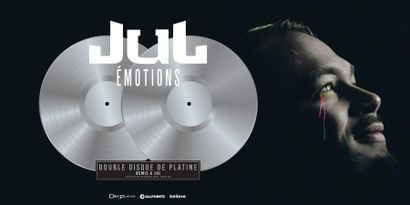 JUL Double disque de platine remis à l'artiste Jul pour l'album "Émotions" sorti...