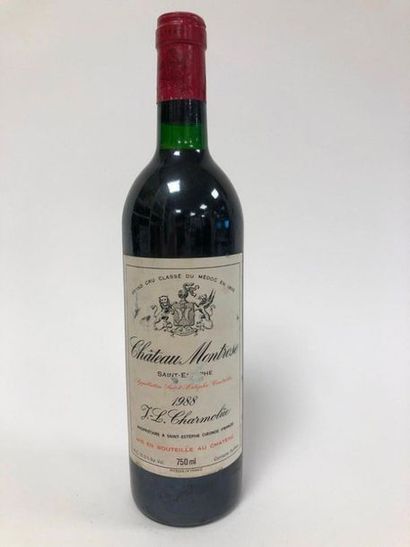 Château Montrose 

One bottle, 1988.

Second great vintage Saint Estèphe.

Low neck...