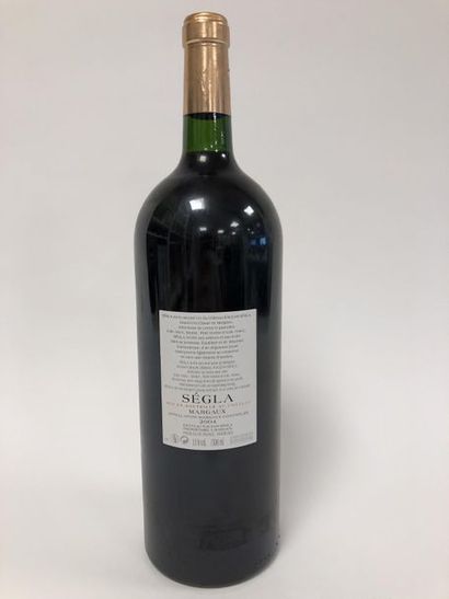 SEGLA 

Un magnum, 2004.

Margaux.

Niveau bas goulot.

Etiquette en bon état.

Capsule...