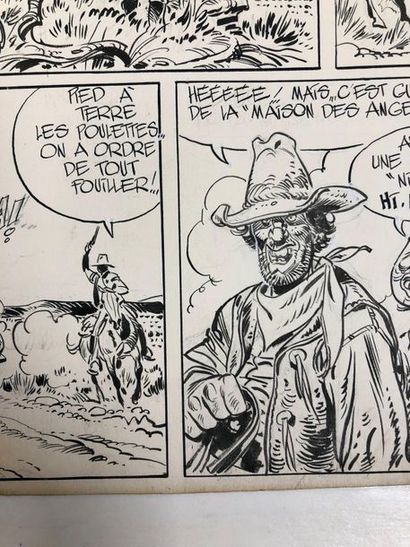 Jean Giraud (1938-2012) 
Blueberry, The Outlaw, 1974.
Pencil lead, India ink and...