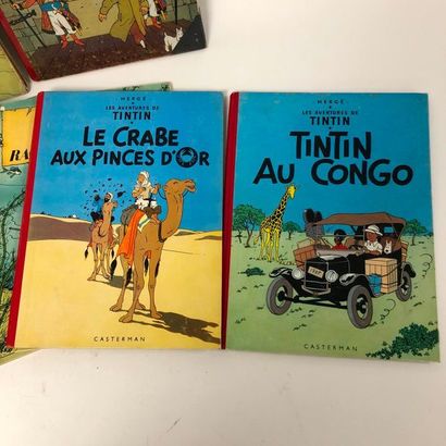 HERGÉ 

Les Aventures de Tintin. 

-L'oreille cassée.

Edtion Casterman, 1954 (B9).

Usures...
