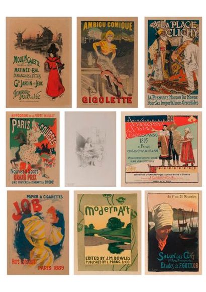 LES MAÎTRES DE L'AFFICHE 

Set of 22 illustrated advertising lithographs by the Masters...