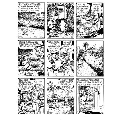 Cestac Flo Planche originale signée. Album publié chez Dargaud « Un Amour exemplaire »...