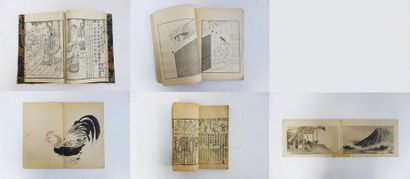 JAPON, seconde moitié du XIXème siècle 

Cinq albums :

- quatre d'estampes, certaines...