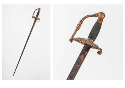 FRANCE, époque Premier Empire, premier quart du XIXème siècle 

Officer's sword.

Ebony...