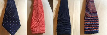 Guillaume DURAND Lot de 4 cravates de Guillaume Durand ; de gauche à droite : 1 Ralph...