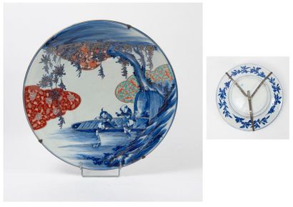 JAPON, époque Meiji (1868-1912) 

Circular dish in Imari porcelain with polychrome...