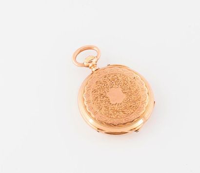 null Yellow gold collar watch (750).

Centered lid of an unencrypted cartridge in...