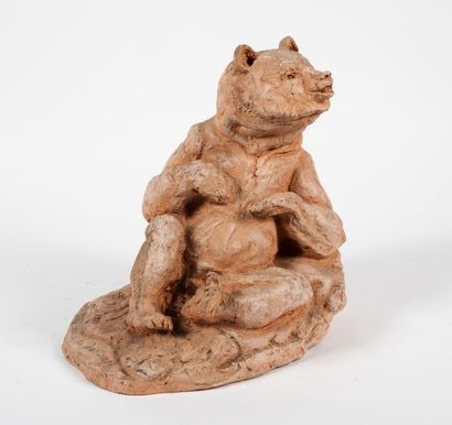 Robert GODEFROY (1928-2020) A smell of spring. 
Terracotta. 
Signed and titled. 
32...
