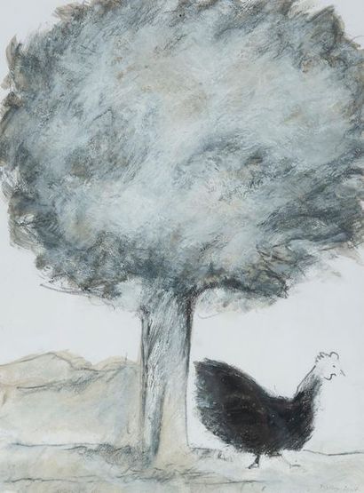 Francine MILLO (XXème-XXIème siècle) 
Untitled, 2007.
Pencil, charcoal and gouache...