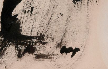 Henri Michaux (1899-1984) 
Untitled, circa 1965.
Ink on paper.
Signed with the monogram...