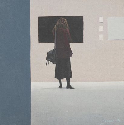 Jean SEROUX (1962) 
The Empty Back, 1995.
Acrylic on canvas.
Signed and dated lower...