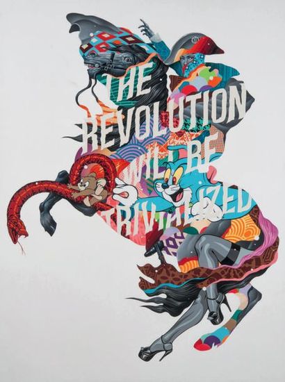 TRISTAN EATON (NÉ EN 1978) 
The revolution will be trivialized, 2017
Acrylique et...