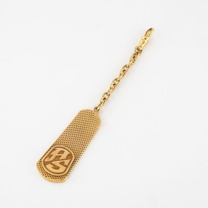 ETERNA Pocket watch chain in yellow gold (750) formed by a chain and a tongue in...