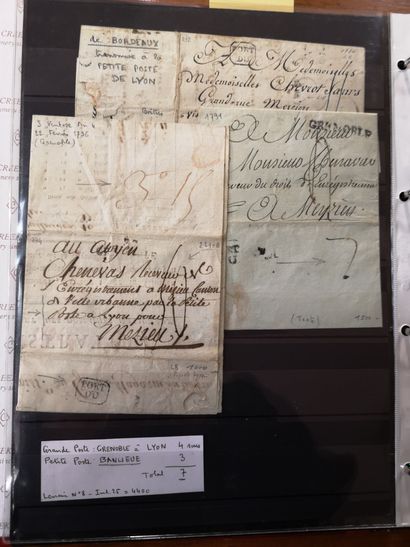 France Set of Postal Brands :

PP, Entries, Revolutionary Names, Disbursements, Armies,...